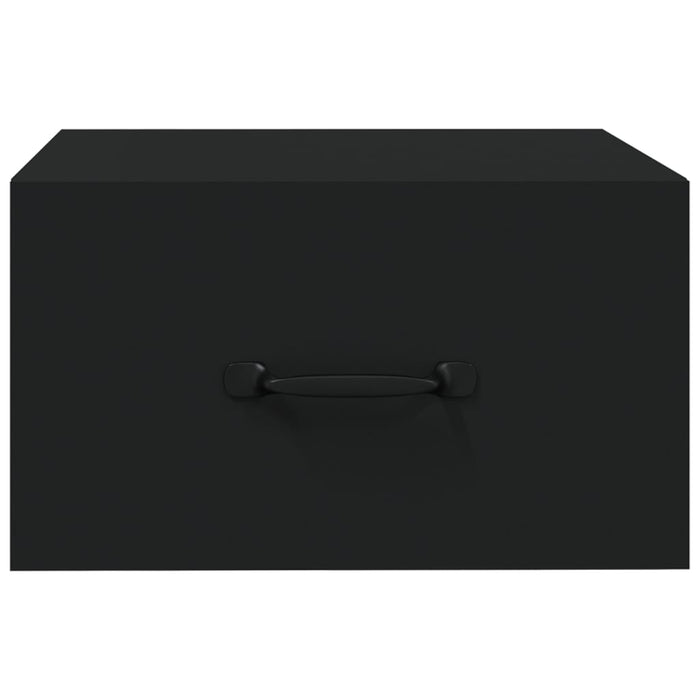 Wall-mounted Bedside Cabinet Black 35x35x20 cm