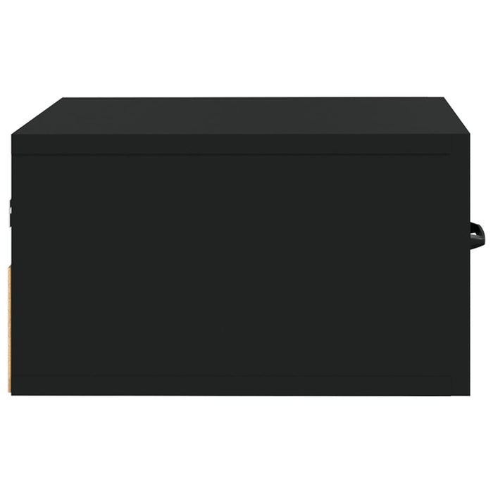 Wall-mounted Bedside Cabinet Black 35x35x20 cm