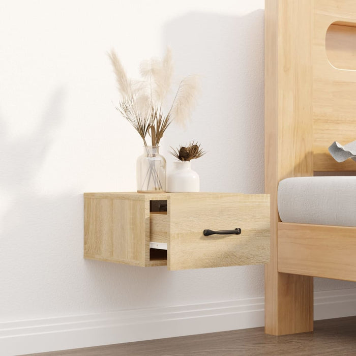 Wall-mounted Bedside Cabinet Sonoma Oak 35x35x20 cm