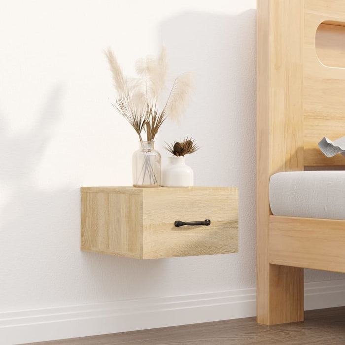 Wall-mounted Bedside Cabinet Sonoma Oak 35x35x20 cm