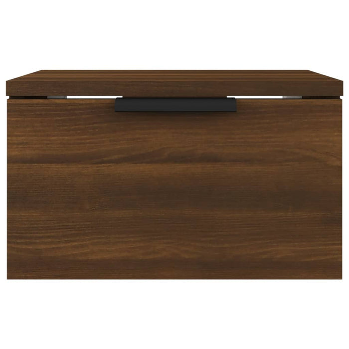 Wall-mounted Bedside Cabinet Brown Oak 34x30x20 cm