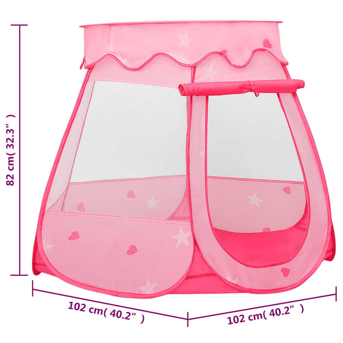 Cort Joaca Copii Roz 102x102x82 cm