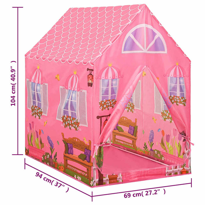 Children Play Tent Pink 69x94x104 cm