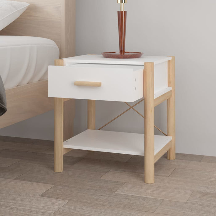 Bedside Tables 2pcs White 42x38x45 cm Engineered Wood