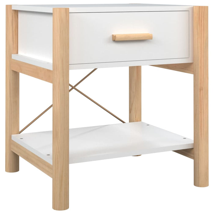 Bedside Tables 2pcs White 42x38x45 cm Engineered Wood