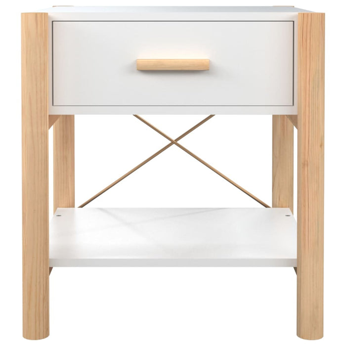 Bedside Tables 2pcs White 42x38x45 cm Engineered Wood