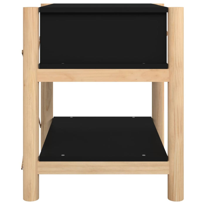 Bedside Tables 2pcs Black 42x38x45 cm Engineered Wood