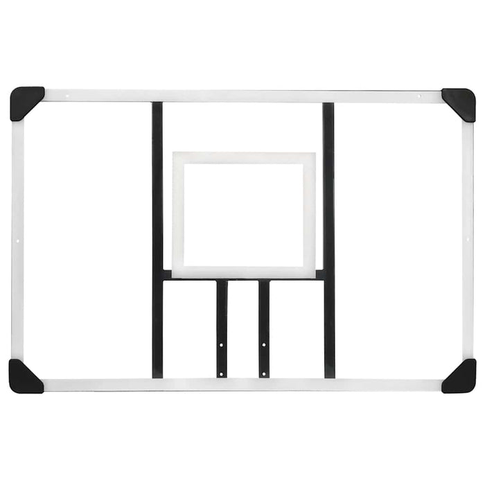 Basketball Backboard Transparent 106x69x3 cm Polycarbonate