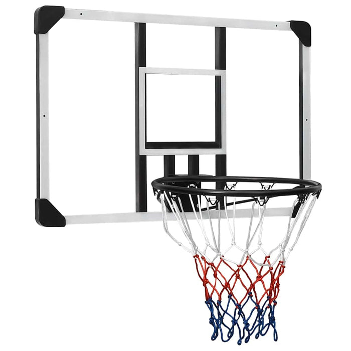 Basketball Backboard Transparent 90x60x2.5 cm Polycarbonate