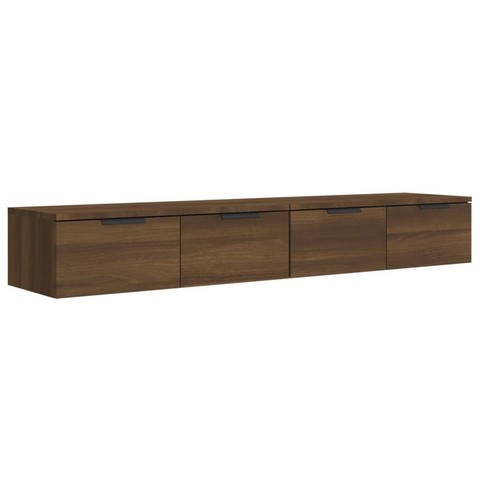 Wall Cabinets 2 pcs Brown Oak 68x30x20 cm Engineered Wood