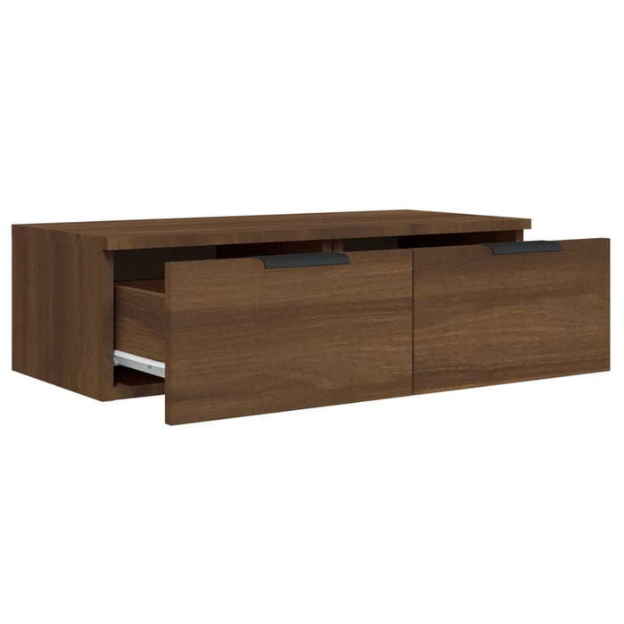 Wall Cabinets 2 pcs Brown Oak 68x30x20 cm Engineered Wood