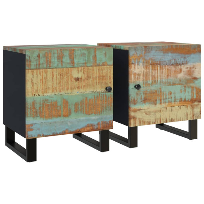 Bedside Cabinets 2 pcs 40x33x46 cm Solid Wood Reclaimed