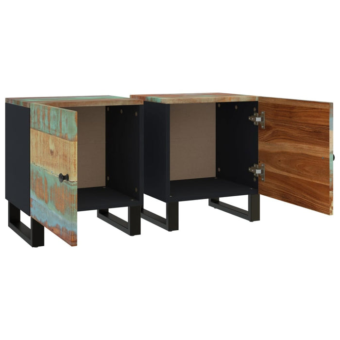 Bedside Cabinets 2 pcs 40x33x46 cm Solid Wood Reclaimed