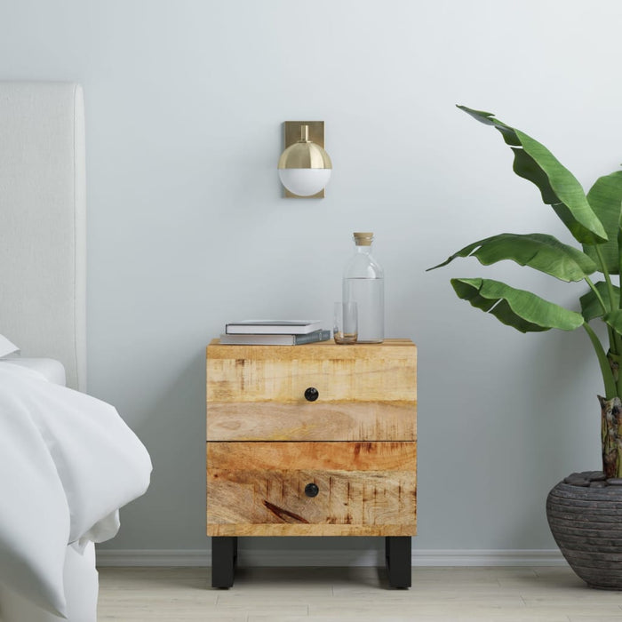 Bedside Cabinets 2 pcs 40x33x46 cm Solid Wood Mango