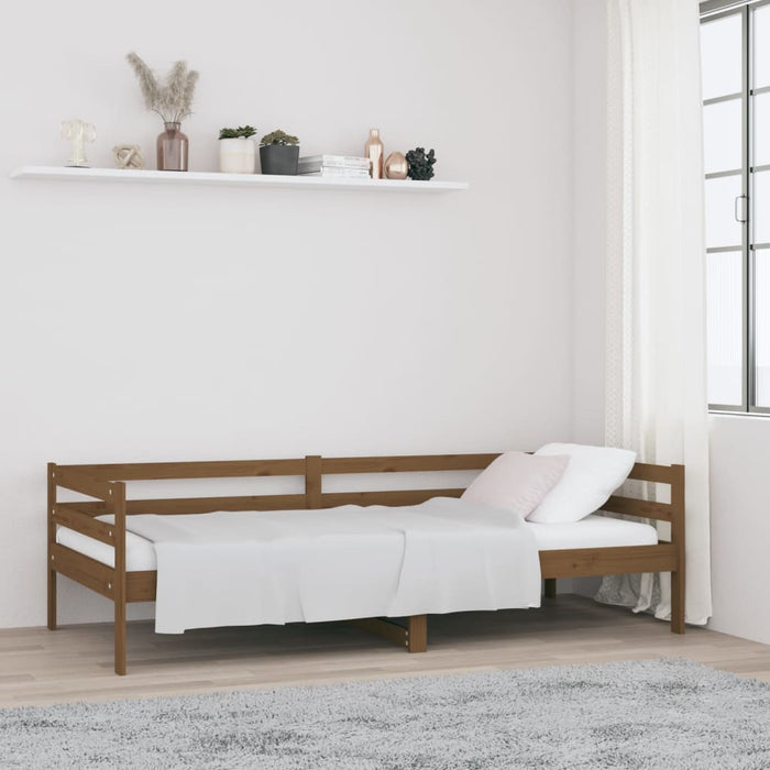 Day Bed without Mattress Honey Brown 90x190cm Solid Wood Pine