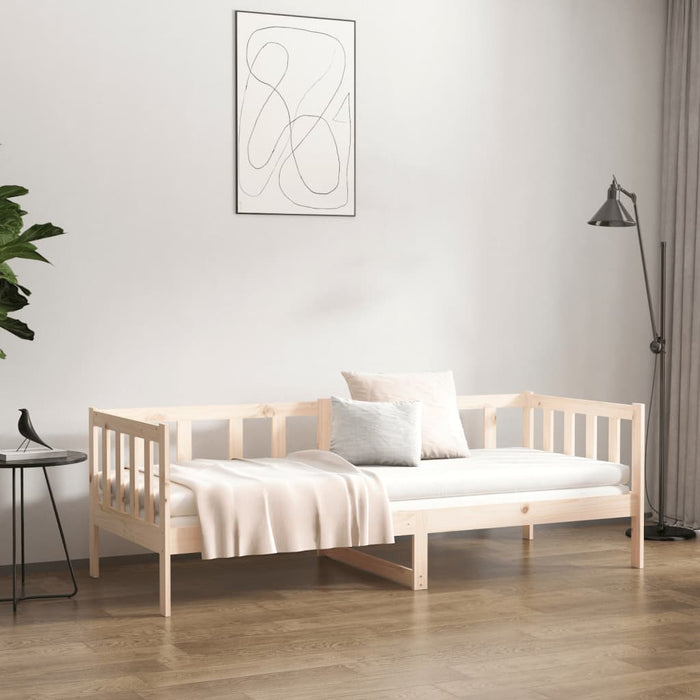 Day Bed without Mattress 90x190cm Solid Wood Pine