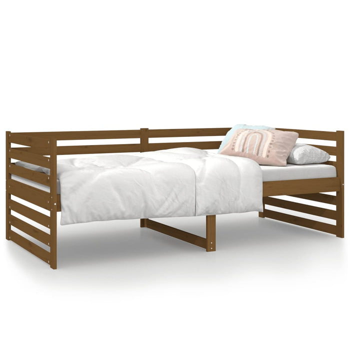 Day Bed without Mattress Honey Brown 90x190cm Solid Wood Pine