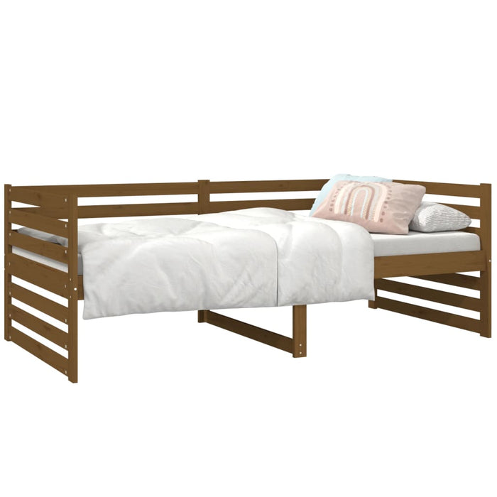 Day Bed without Mattress Honey Brown 90x190cm Solid Wood Pine