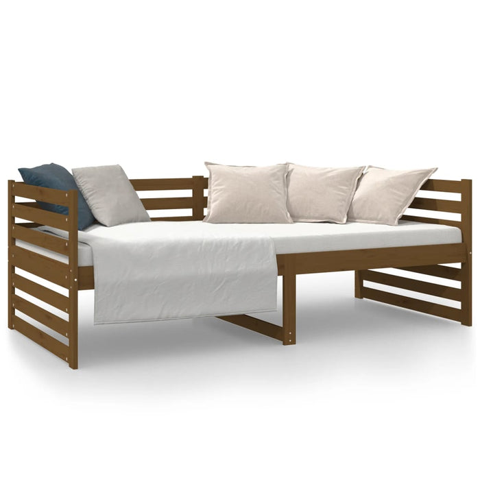 Day Bed without Mattress Honey Brown 90x190cm Solid Wood Pine