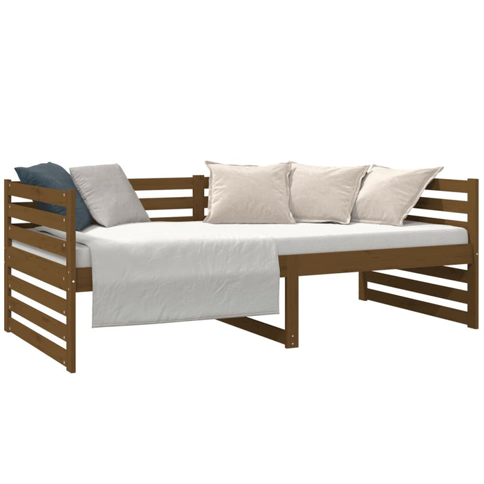 Day Bed without Mattress Honey Brown 90x190cm Solid Wood Pine