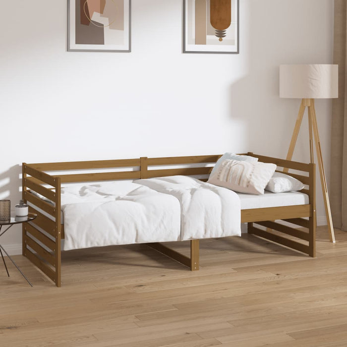 Day Bed without Mattress Honey Brown 90x190cm Solid Wood Pine