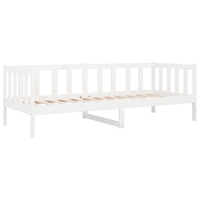 Day Bed without Mattress White 80x200cm Solid Wood Pine