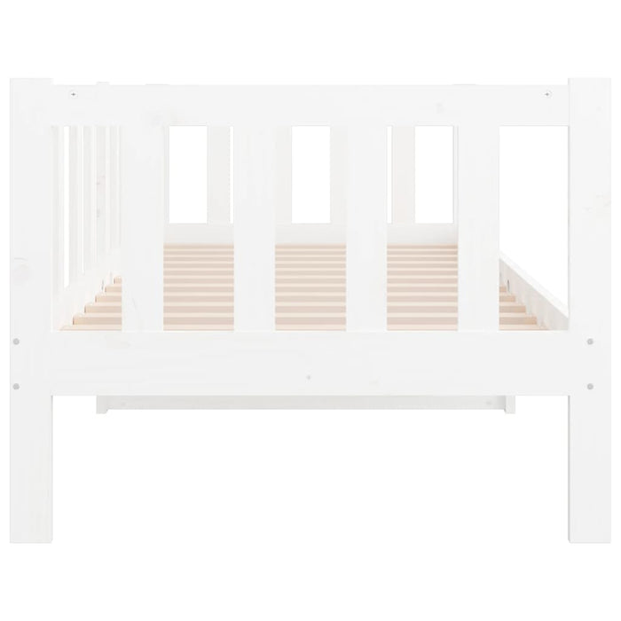 Day Bed without Mattress White 80x200cm Solid Wood Pine