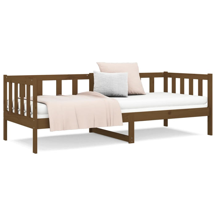 Day Bed without Mattress Honey Brown 80x200cm Solid Wood Pine