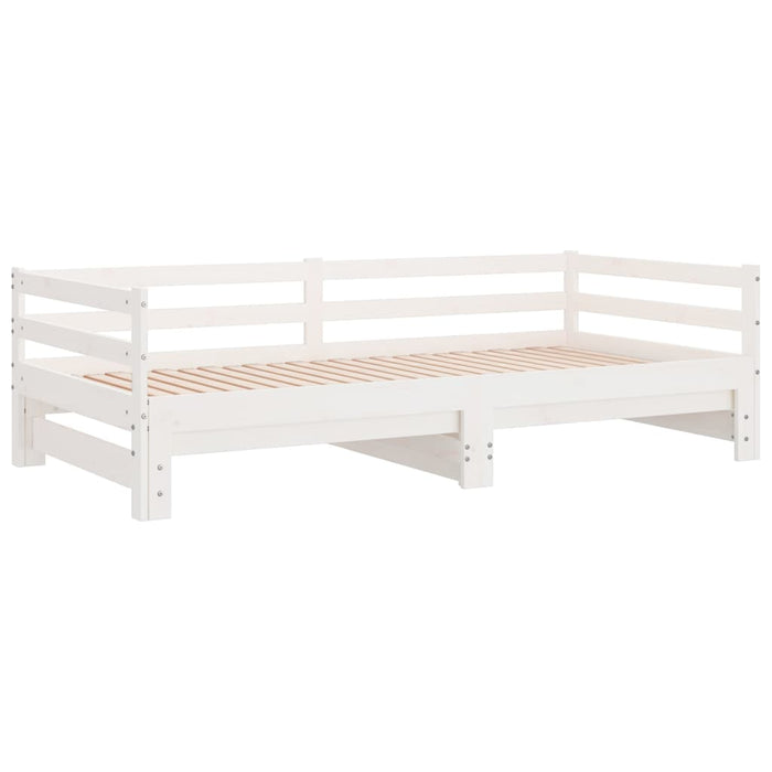 Pull-out Day Bed without Mattress White 80x200 cm