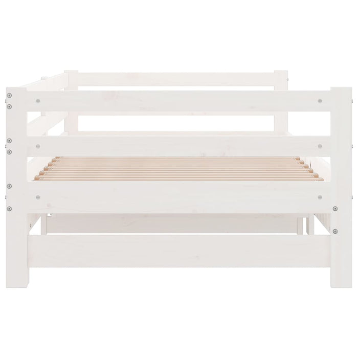 Pull-out Day Bed without Mattress White 80x200 cm