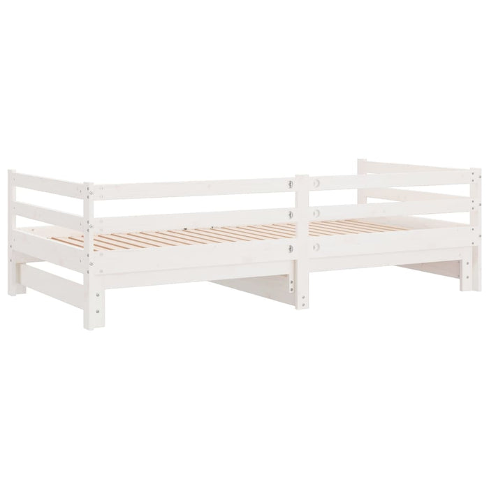 Pull-out Day Bed without Mattress White 80x200 cm