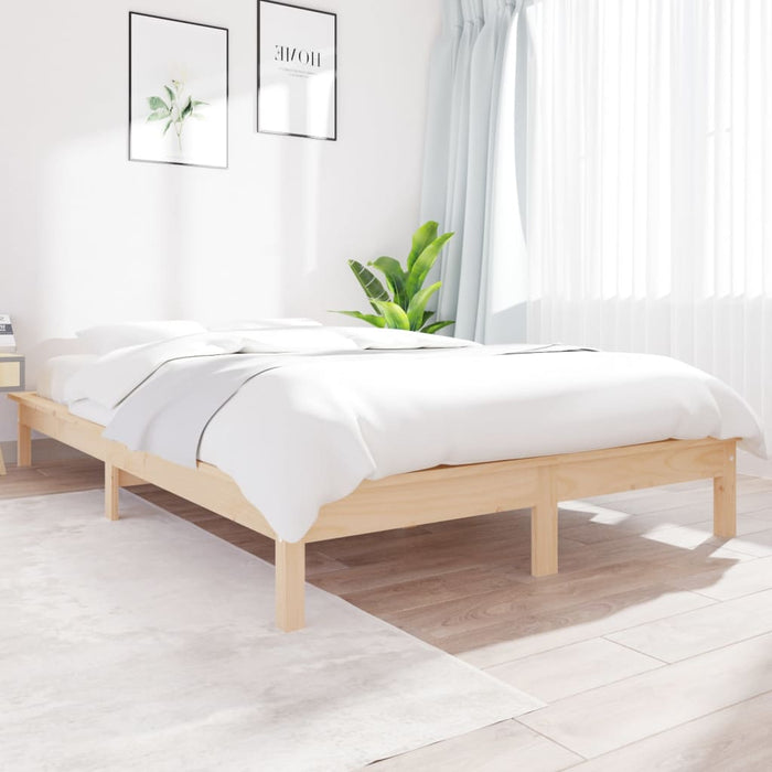 820536 vidaXL Bed Frame without Mattress 120x200 cm Solid Wood