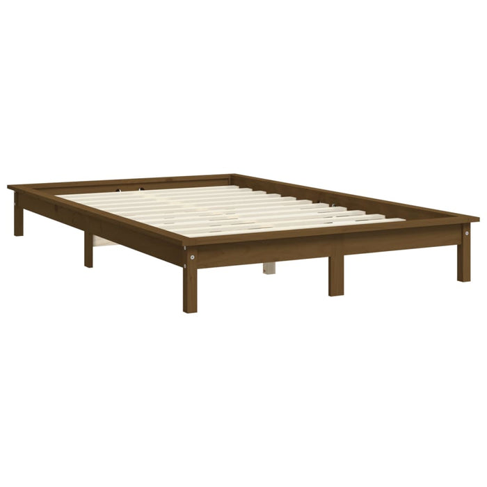 820539 vidaXL Bed Frame without Mattress Honey Brown 120x200 cm Solid Wood