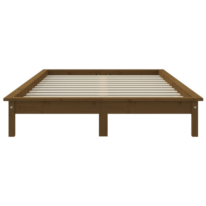 820539 vidaXL Bed Frame without Mattress Honey Brown 120x200 cm Solid Wood