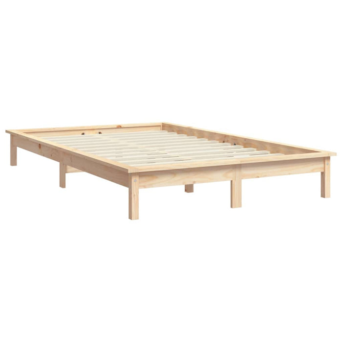 Bed Frame without Mattress Solid Wood Pine King Size