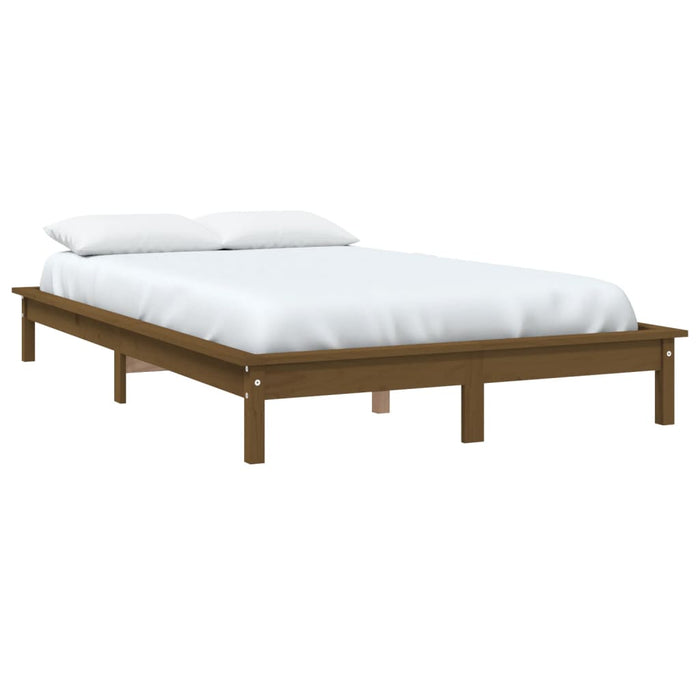 820554 vidaXL Bed Frame without Mattress Honey Brown 160x200 cm Solid Wood