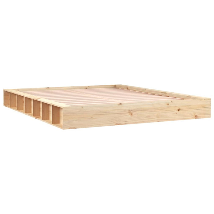 Bed Frame without Mattress 200x200 cm Solid Wood