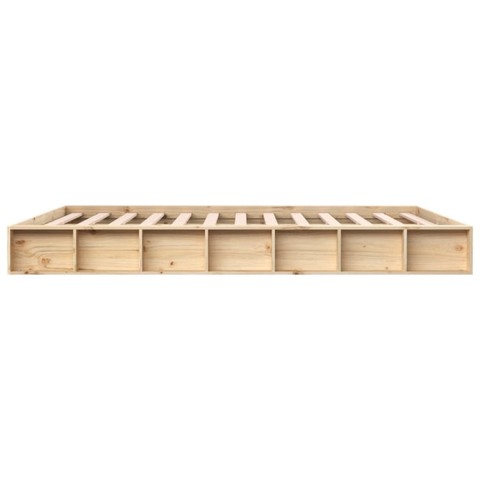 Bed Frame without Mattress 140x200 cm Solid Wood