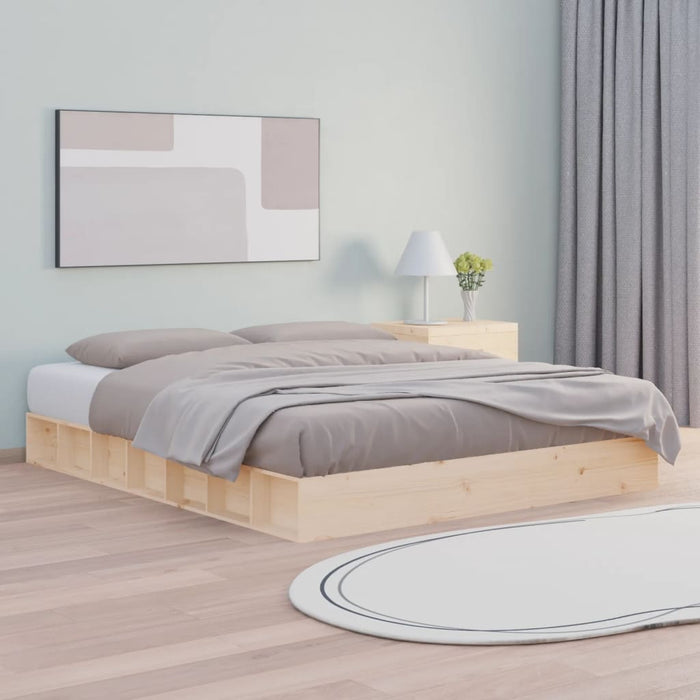 Bed Frame without Mattress 120x200 cm Solid Wood