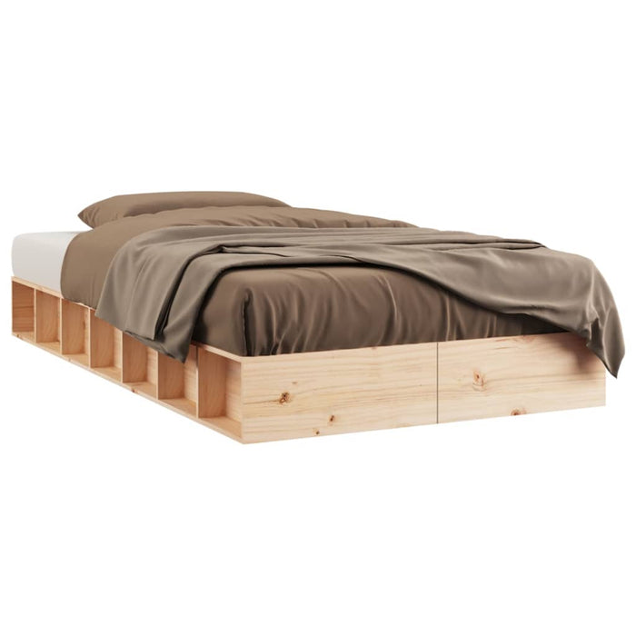 Bed Frame without Mattress 100x200 cm Solid Wood