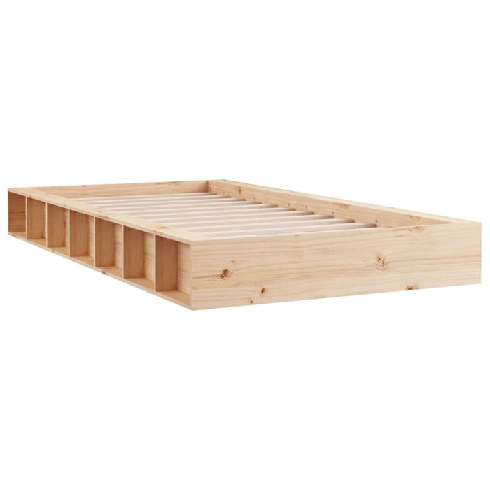 Bed Frame without Mattress 90x200 cm Solid Wood