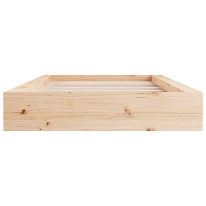 Bed Frame without Mattress 90x200 cm Solid Wood