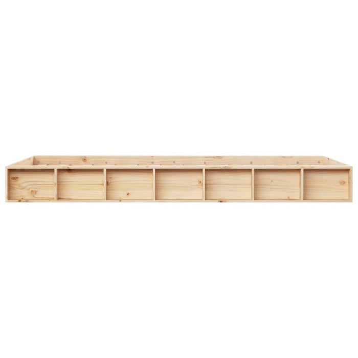 Bed Frame without Mattress 135x190 cm Double Double Solid Wood