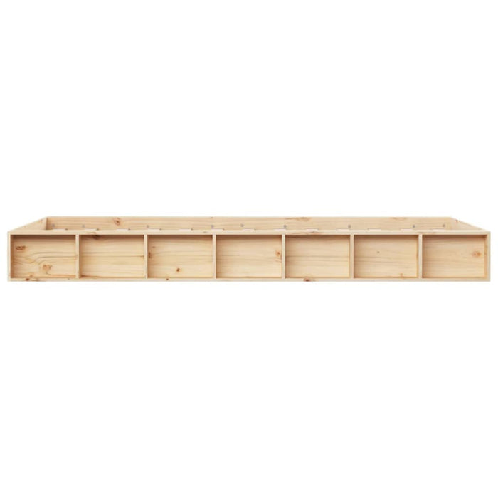 Bed Frame without Mattress 140x190 cm Solid Wood