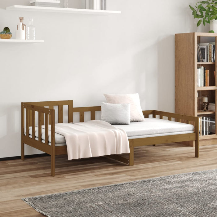 Day Bed without Mattress Honey Brown 80x200 cm Solid Wood Pine