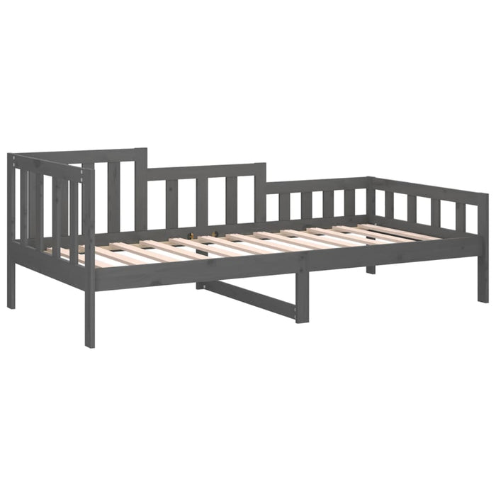 Day Bed without Mattress Grey 90x200 cm Solid Wood Pine