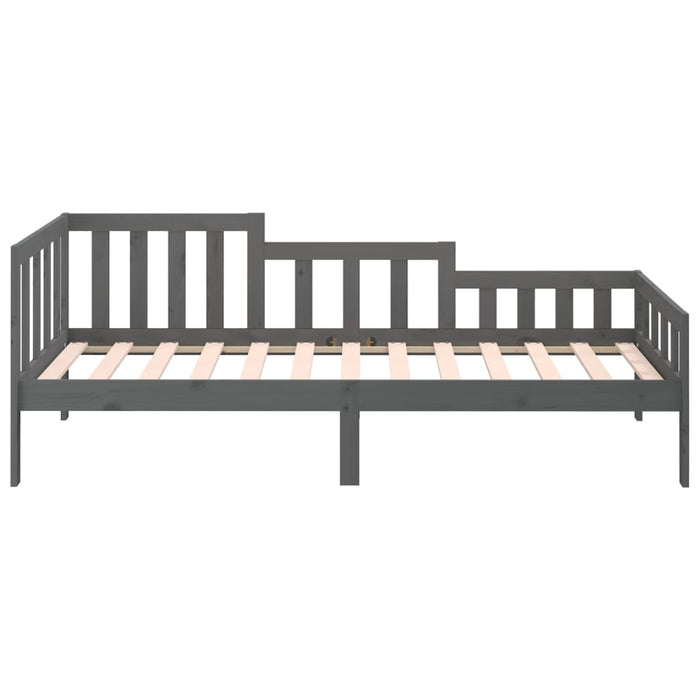 Day Bed without Mattress Grey 90x200 cm Solid Wood Pine