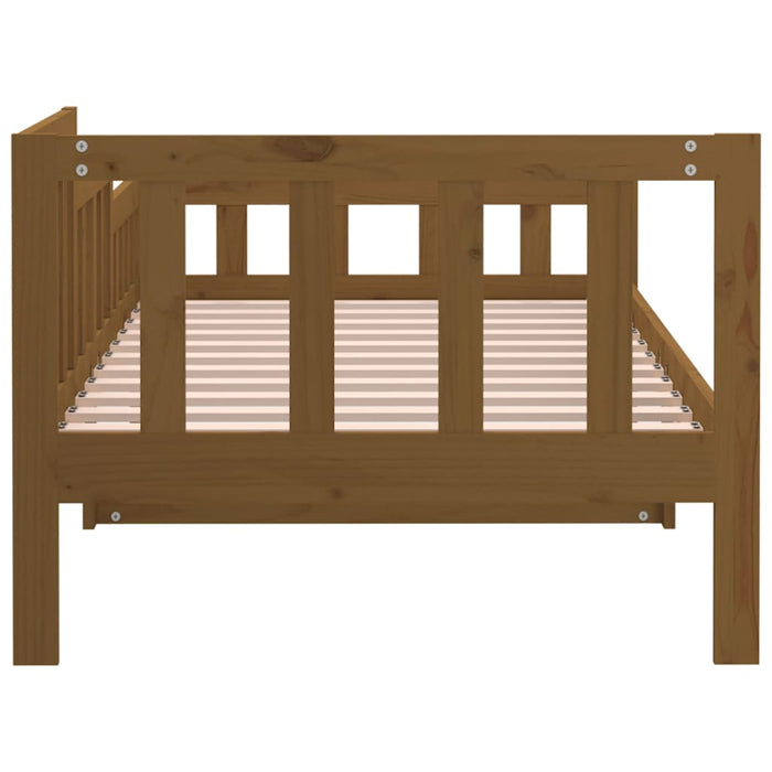 Day Bed without Mattress Honey Brown 90x190 cm Single Solid Wood Pine