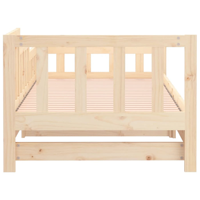 Pull-out Day Bed without Mattress 2x(80x200) cm Solid Wood Pine