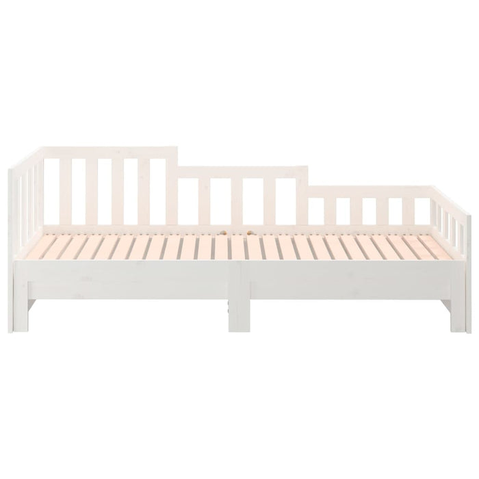 Pull-out Day Bed without Mattress White 2x(80x200) cm